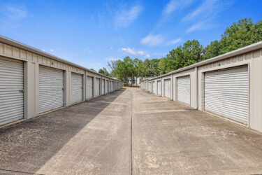 drive-up storage units at fenced West Georgia Self Storage on Beulah Church Rd in Carrollton GA