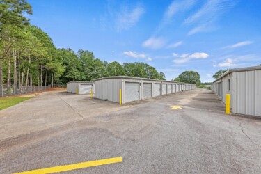 drive-up storage units at fenced West Georgia Self Storage on Beulah Church Rd in Carrollton GA