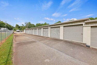 drive-up storage units at fenced West Georgia Self Storage on Beulah Church Rd in Carrollton GA