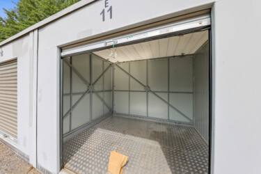 open drive-up storage unit at West Georgia Self Storage on Beulah Church Rd in Carrollton GA